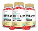 (3 csomag) Speedy Keto ACV Gumies Extreme 2000MG Speedy Keto Gumies Advanced Formula Apple Cider Vinegrain Gránátalmalé por B12 Vegan Nem GMO 180 gumi
