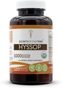 A Tribe Hyssop USDA Organic Capsules 124; Certified Organic Vegetarian Capsules, Herbal Dietary Supplement 124; Hysssopus officinalis Szárított Herb (120 gróf)
