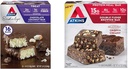 Atkins Csokoládé Kókusz Bár 16 gróf, Double Fudge Brownie Protein Hús Bar 5 Count Bundle