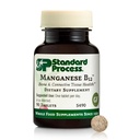 Standard Process Manganese B12 - Supports Bone & Connective Tissue Health - Hemoglobin Formation Support - Gluten- Free, Non- Dairy & Non- Soy - 90 tabletta (90 adag)