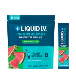 Liquid I.V. ® Hydration Multiplier ® - Görögdinnye124; Electrolyte Powder Drink Mix 124; 1 Pack (16 szervíz)