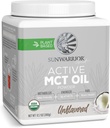 Sunwarrier Organic MCT Oil Powder Supplement Medium-Chain Triglicerids Pure Coffee 124; Keto USDA Sugar Soy Gluten Dairy Free Non-GMO