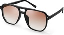 FEISEDY Retro Square Aviator Sunglass Women 70 Vintage Trondy Plastic Frame Sun Glass B2835