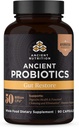 Ancient Nutrition Probiotics, Gut Restore 90ct with Ginger and Fenugreek, Supports Digestive Functions, Reduces Hasmenés, Székrekedés, Gáz és puffadás, Superfoods Blend, 50 milliárd CFU * / Serving