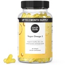 Earth & Elle Algae Omega 3 Supplement - Vegan Omega 3 - Omega 3 Vegan Supplement w / Algae Oil & Vegan DHA - Support Heart & Brain Health 1000 mg Per Serving - No Fishy After taste 60 Softgels