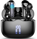 Vezeték nélküli fülhallgató, Bluetooth 5.3 Headphone in Far with 4 ENC Noise Cancelling Mic, HiFi Stereo Deep Bass Wireless Earphone 40H Playtime, in-Ear Earbud Bluetooth Dual LED Display IP7 vízálló, USB- C
