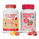 SmartyPants Kids Multivitamin Gummies és probiotic Immunity Bundle: Omega 3 Halolaj (EPA / DHA), D3-vitamin, C, B12-vitamin, B6, emésztési és immunszupportáló kiegészítés (30 napos ellátás)