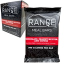 Range Meal Bar - Magas kalóriatartalmú ételek csereedények - Gluten Free Bars - Hátizsákos ételek - 6 csomag (csokoládé, mogyoróvaj és kávé)