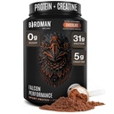 Birdman Falcon Performance Vegan Protein Powder, 31g Protein, 5g Creatin, 5g BCAA, probiotikumok, elektrolitok, Pre Workout, Alacsony szénhidrát, Sugar Free & Dairy Free, Növényalapú csokoládé fehérje -19 adag