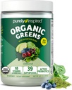 Rein inspiriertes organisches grünes Pulver-Smoothie-Mix, ungeflammt (24 Servierungen) - Probiotika für Verdauungsgesundheit mit Spirulina & Chlorella für Gutgesundheit - Vegan & Gluten-frei