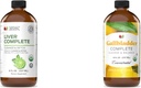 Teljes természetes termékek Máj teljes 8oz & epehólyag teljes tisztítás és egyensúly 8oz Bundle