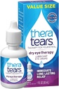 TheraTears száraz szem terápia Kenőszer Szemcsepp Ikrek Pack, (2 x 30 ml palackok) + 1,0 Fl Oz palack
