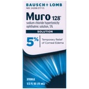 Muro 128 Megoldás, a Corneal Edema ideiglenes enyhítése, szemgondozás, nátrium-klorid Hypertonicity Oftalmic Solution 5%, 0,5 Fl. Oz