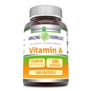 A 10000 NE-vitamin kiegészítés 124; mint Retinil-palmitát- 124; 3000 Mcg) -124; Softfels-124; Non-GMO-124; Gluten Free-124; Made in USA (1 Pack, 500 Count)