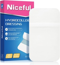 20 Count Hydrocholoid Bandages 2 x 4 in, Nagy sebek Dressing Healing kötszerek sebek, vízálló kötszer nagy