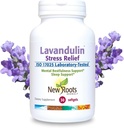 New Roots Lavandulin, 124; Levendula-kiegészítés 124; Szerves levendula és E-vitamin, 124; Nyugodt stressz és támogatás alvó (30 Softgels)
