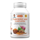 ANDREW LESSMAN Turmeric 400 mg - 60 kapszula - 95% Curcuminoids mint Foszfolipid Complex az optimális előnyökért és abszorpcióért, nagy hatásfokú standardizált kivonat, kis, könnyen nyelhető kapszula