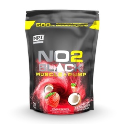 MRI NO2 Fekete nitrogén-oxid kiegészítés pumpa, izomnövekedés, Vascularity & Energy - Erőteljes Stim- Free Pre- Edzés Citrulline (30 szervizek) (Swoleberry)