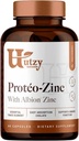 Utzy Naturals Protéo-Zinc | Albion Chelat Zinc Bisglycinat (TRAACS®) für Immungesundheit | Hergestellt in den USA | 60 Kapseln