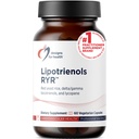 Designs für Gesundheit Roter Hefe Reis mit Tocotrienolen + Lycopin - Lipotrienole RYR, 1200 mg RYR zur Unterstützung der kardiovaskulären Gesundheit + Aufrechterhaltung der Lipidspiegel im normalen Bereich - Vegan (60 Kapseln)