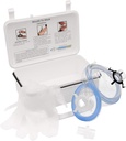 Primacare KC- 1010 CPR Mentőmaszk újraélesztési készlet felnőtt és gyermek számára egy egyirányú szelepes száj a száj kiegészítő oxigén] Fali / hordozós eset