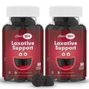 Maxi Health Natural Laxative Gummis für Erwachsene und Kinder – Non-GMO und Vegan Senna Hocker Softener Gummis – Berry Flavor Chewable Laxatives for Constipation Support (60 Count, Pack of 2)