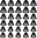 30 Pcs Dome hallókészülék Silicone hallókészülék Domes hallókészülék Power Medium Power Kis csuklós fül Tippek hallókészülék közvetlen nagy teljesítmény hallókészülék-kiegészítők (fekete)