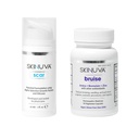 Skinuva ® Scar (1 oz) & Bruise (14 kapszula) - Advanced Silicone Cream Growth Factors & Homeopátiás Bruise Remedy Formuled with Arnica, Bromelain & Cink