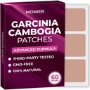 MONIER Garcinia Cambogia Patches (csomag 60) - 100% Natural Patch for Women and Men - B12 & Kálium - Energia, Focus & Body Support - Javított képlet