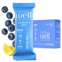 MenoWell menopauza fehérjék nőknek, testsúlycsökkentő támogatás, friss áfonya citrom, 25% napi fiber, plant- alapú, 7 g fehérje, 1 g hozzáadott cukor, 10 gróf (1-es csomag)