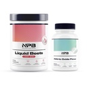 Természet Tiszta Blend Nitrogén-oxid Flow & Folyékony Beets Bundle - Vérnyomás támogatás, keringési növekedés - Organic Beet Root Powder 8,000mg