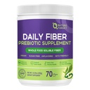 NATURE TARGET Daily Fiber Supplement - Soluble Prebiotic Fiber Powder for Gut Health, Whole Food High Fiber for Digestive Health & Regularity, Unflavored, Gluten & Sugar Free, Keto - 70 Servietten