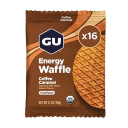 GU Energy Stroopwafel Karamell Kávézó Sport Táplálkozás Gofri, koffein Tartalmazza, és Kosher Dairy, On- The- Energy minden edzés, 16 gróf