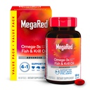 Megared Omega3 Halolaj + magas abszorpció Krill olaj 500mg Softgels, MegaRed Advanced 4in1 (80 szám palackban) Koncentrált Omega3 Hal & Krill olaj kiegészítés