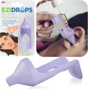 Fülcsepp Applicator Aid - Precise & Easy Application for Ear Drops - Fits leginkább standard fülcsepp palackok, beleértve a cseppentőket - Hordozható, újrahasználható fül tisztító és gyógyszeres eszköz