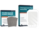 Silver Calcium Alginate Dressing (4 "x4" 10db) + Átlátszó Film Dressing (6 "x 8" 20Pcs)