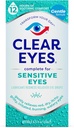 Clear Eyes Érzékeny Szemcseppek - Gyengéd megkönnyebbülés a vörös, viszket, száraz szem, 12 órányi nyugtató kényelem, 0,5 Fl Oz