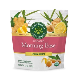 Tradicionális gyógyszerek Organic, Morning Ease Lozenges, Lemon Ginger - Támogatja a terhesség enyhítése és reggeli betegség társult normál terhesség - 30 Egyénileg csomagolt Lozenges