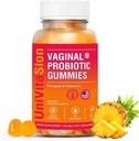 UniVitaSion Vaginal probiotics Gummies for Women, 50 milliárd CFU - PH Balance, Vaginalis szag, Vaginal Flora, Élesztő fertőzés kezelése Nők, C vitamin Immunegészség, Hawaii ananász Flavor