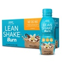 GNC Lean Shake Burn A koffein, Klinikailag bizonyított súlykezelés, Kész inni Meal csere, 25 g fehérje nulla hozzáadott cukor, vanília latte, csomag 12
