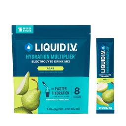 Liquid I.V. ® Hydration Multiplier - Körte 124; Elektrolyte Powder Drink Mix 124; 1 Pack (16 Servings)