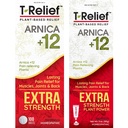 MediNatura T- Relief Extra Strength Pain Relief Arnica + 12 Plant- alapú fájdalom Relievers 100ct Tablets T- Relief Extra Strength Pain Relief 3oz Cream Bundle