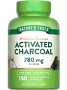 Nature 's Truth Actived Charcoin Capsules 780 mg
