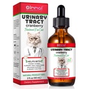 Húgyúti Trakt macskáknak, Természetes Macska Trakt Fertőzés Drops - Támogatja a húgyhólyag, Kidney Stone, Kutya UTI, Áfonya Vénás Húgyhólyag Supplement, Csirke Flavor - 60 ml / 2.02oz