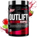 OUTLIFT megnagyobbodott Max adagolt Max STIM Pre Workout Powder, 6G Citrulline, 3.2G Beta Alanine, Alpha GPC, CognatiQ, Extrém Energia, Masszív szivattyúk, Erő, Elektrolitok, Nootropik, Gyümölcs Punch, 22 Szervek