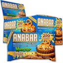 Anabar Protein Bar, The Protein- Packaged Candy Bar, Amazing Tasting Protein Bar, No Sugar Alcohols, High Protein, Amazingly Delicious (12 Bárok, Tejcsokoládé Monster Cookie Crunch)