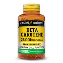 Mason Natural Vitamin A Beta Carotene 25000 NE, Támogatja a Vision, Cell Function & Immune Health, 100 Softgels, 3-as csomag