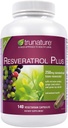 trunature Resveratrol Plus Standard Trans- Resveratrol 250 milligramm, 140 vegetáriánus kapszula