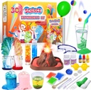 UNGLINGA 30 + Kísérletek Science Kits gyerekeknek, S.T.E.M Oktatási Projekt Tevékenységek Játékok Ajándékok Fiúk Lányok, Kémiai készlet, Bouncy Ball, Vulkán Eruption