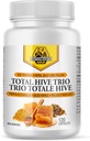 Holland Arany Total Hive Trio kapszula - 120 Veg Caps körülbelül 30- 60 Servings - Bee Pollen Royal Jelly & Propolis kiegészítés - Superfoods Antioxidáns Immun Support - Természetes méz Mix